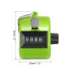 PATIKIL Clicker Counter, Handheld Tally Counter Mechanical 4-Digit Number Click Pitch Counter for Coaching Knitting, Golf, Lap, Fishing, Green view 2