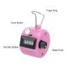 PATIKIL Clicker Counter,Handheld Tally Counter Mechanical 4-Digit Number Click Pitch Counter for Coaching Knitting, Golf, Lap, Fishing, Pink view 3