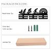 CREATCABIN Cycling Medal Holder Medal Hangers Display Wall Mount Frame Wooden Sports Medals Hanger Black Wall Decor Medal Organizer Rack for Hanging Cycling Bike Bicycle 15.7 x 6 Inch view 4