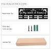 CREATCABIN Medal Holder Display Medal Hangers Rack Wall Mount Frame Shelf Wooden Sports Medals Hanger Black Wall Decor Medal Organizer for Soccer Running Gymnastic Football 15.7x6 Inch-My Wall of Fame view 4
