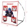 AOLIGEIJS Baseball & Softball Pitching Net,4 Pocket Baseball and Softball Pitching Strike Zone Target Net, with Realistic Catcher for Accuracy Training view 3