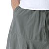 JEsilunmaMY Men's Drawstring Hippie Harem Pants Elastic Waist Loose Drop Crotch Trousers Lightweight Casual Hippie Pants (Grey,X-Large) view 2