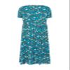 Akivide Women Short Sleeve Floral Print Flowy Maxi Dress Summer Casual Boho V Neck Beach Vacation Loose Long Tshirt Dress Plus Size view 4