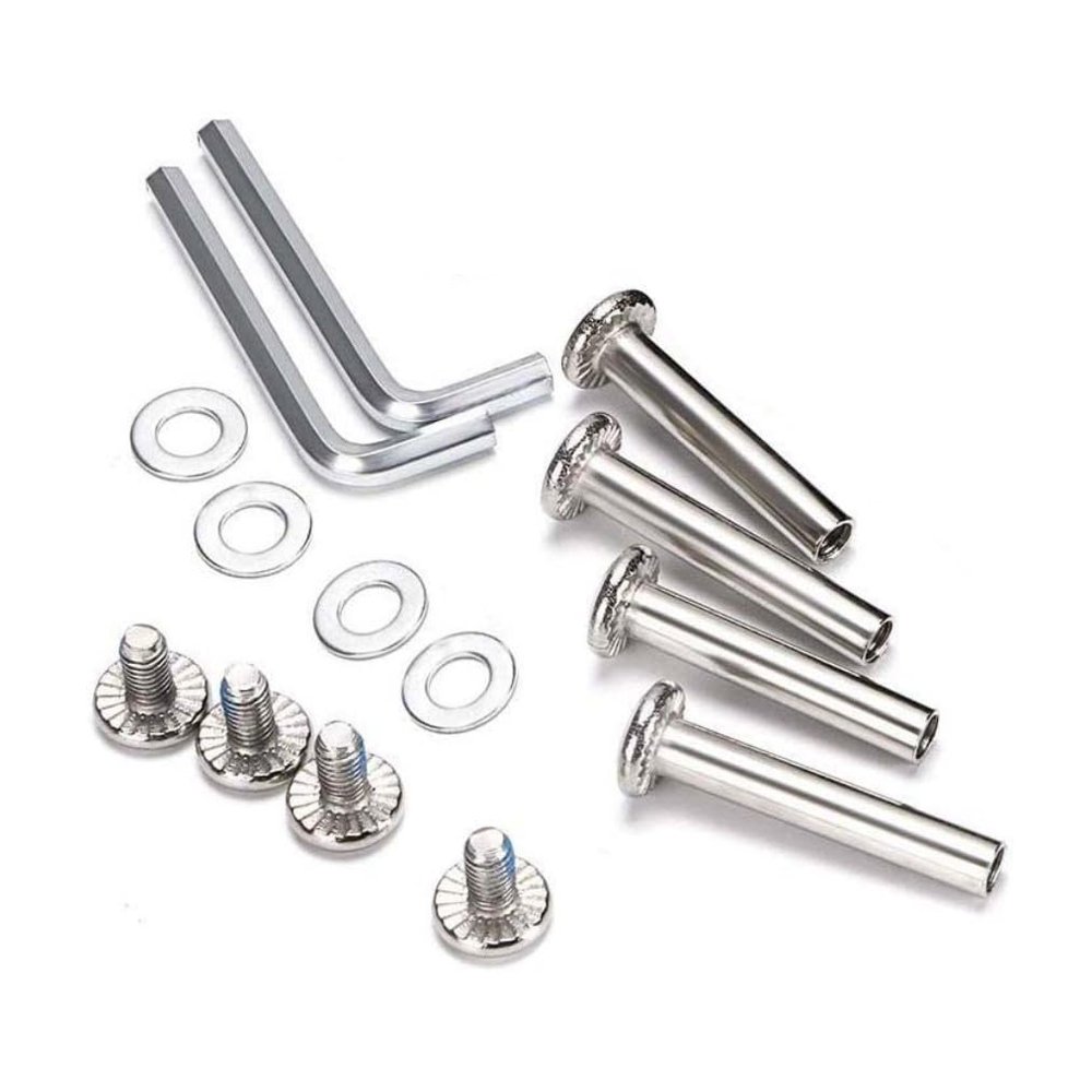 OD 15/64" (6mm) Shaft Hex Socket Screw Inline Skate Wheel Roller Blades Replacement Skate Wheel Axles Repair kit w/Installation Tools (35mm/1.37in)