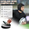 Universal Soft Shell Flag Football Helmet with Mouth Guard, 7v7 Rugby Helmet Adjustable Breathable Head Protection Scrum Cap for Youth Kids, Paired with Sports Teeth GuardsYouth Kids view 4