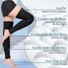 GODORIO 2Pairs 20-30mmHg Thigh High Compression Stockings, Footless Thigh High Compression Socks for Women, Medical Compression Stockings for Varicose Veins, Swelling, Teacher, DoctorBlack, 4XL view 3