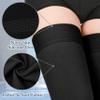 GODORIO 2Pairs 20-30mmHg Thigh High Compression Stockings, Footless Thigh High Compression Socks for Women, Medical Compression Stockings for Varicose Veins, Swelling, Teacher, DoctorBlack, 4XL view 4
