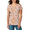 Psaytomey V Neck T Shirts for Women Loose Fit Corgi Dog Paw Print Short Sleeve Lightweight Womens T Shirts Blouses Tee Tops Oversized Women's Causal T Shirts view 1