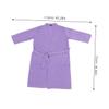 GALPADA Comfortable Waffle Bathrobe for Men Women Absorbent Spa Gown with Sleeves Cozy Long Robe Purple Xxxl for Relaxation view 2