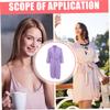 GALPADA Comfortable Waffle Bathrobe for Men Women Absorbent Spa Gown with Sleeves Cozy Long Robe Purple Xxxl for Relaxation view 4