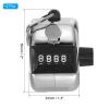 PATIKIL Clicker Counter, 2 Pack Handheld Tally Counter Mechanical 4-Digit Number Click Pitch Counter for Coaching Knitting, Golf, Lap, Fishing, Silver view 2