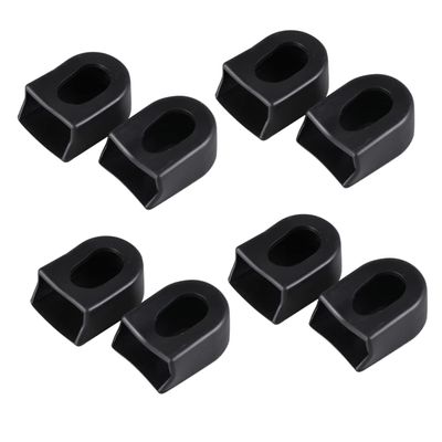 balacoo 8pcs Crankset Protective Case Crank Arm Protectors Bicycle Crankset Protectors Crank Cover Crank Boots Mountain Bike Crank Boots Crankset Case Punch Mitts Accessories Rope, 4X3.5CM, Black
