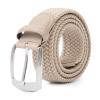 ayamoti Woven Elastic Braided Belts Womens Stretch Belt Limitless Adjust Multicolored Golf Belts for Man 1 3/8 Fashion Casual (Beige, XL) view 1