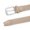 ayamoti Woven Elastic Braided Belts Womens Stretch Belt Limitless Adjust Multicolored Golf Belts for Man 1 3/8 Fashion Casual (Beige, XL) view 3