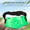 Fishing Rod Belt, High Strength Adjustable Boat Rock Fishing Rod Pole Holder Fish Tackle Accessories (Green) view 2