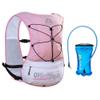 ICE FLAME Hydration Backpack Vest, 5L Multifunctional Outdoor Running Backpack fit 6.8 Inches Phone for Marathon Training, Hiking, Trail and Walking (Pink 1.5L Bladder) view 1