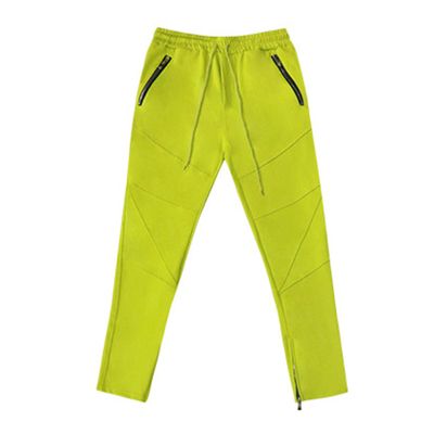 JEsilunmaMY Slim Cargo Joggers Pants for Men Drawstring Tactical Pants with Zipper Pockets Stretch Sweatpants Casual Trousers (Yellow,X-Large)