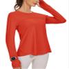 Blingfit tee Shirts for Women Long Sleeve Womens Active Tops with Thumb Hole and Watch Hole Womens Athletic Tops UPF 50+ Sun Shirt Rose XL view 1