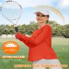 Blingfit tee Shirts for Women Long Sleeve Womens Active Tops with Thumb Hole and Watch Hole Womens Athletic Tops UPF 50+ Sun Shirt Rose XL view 2