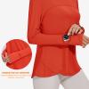Blingfit tee Shirts for Women Long Sleeve Womens Active Tops with Thumb Hole and Watch Hole Womens Athletic Tops UPF 50+ Sun Shirt Rose XL view 3