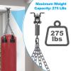 BeneLabel Heavy Duty Punching Bag Ceiling Hanger with Chain & Spring 275 LB Capacity 360 Rotation Heavy Bag Ceiling Mount for Boxing Bags with 4 Carabiners. view 4