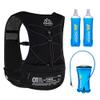 ICE FLAME Hydration Backpack Vest, 5L Multifunctional Outdoor Running Backpack fit 6.8 Inches Phone for Marathon Training, Hiking, Trail and Walking (Black 1.5L Bladder & 2*500ml Flask) view 1