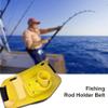 VGEBY Fishing Rod Belt, High Strength Adjustable Boat Rock Fishing Rod Pole Holder Fish Tackle Accessories (Yellow view 4