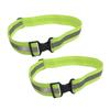 balacoo 2 Pcs Reflective Belt for Night Running Green Reflector Belt Night Reflective Belt Elastic Belt Reflective Waistband for Cycling Safety Reflective Belt Reflective Waist Belt Riding, Medium