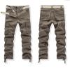 GOKKILRW Men's Tactical Cargo Pants Military Utility Water Resistant Ripstop Combat Work Cargo Pants, Lightweight Athletic Outdoor Fishing Hiking Joggers Brown view 3