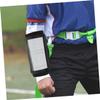 Balacoo 2pcs Tackle Football Card Holder Wristband Tally Playing Cards Baseball Wrist Bands Sports Wristband Card Holder Football Youth Insert Wristband Arm Bands Football Wrist Guard, Black view 2