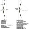 58" Takedown Recurve Bow for Hunting Archery Right Hand Traditional Bow for Beginner Adults 25-60 Lbs (Only Bow, 55 Lbs) view 2