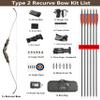 58" Takedown Recurve Bow for Hunting Archery Right Hand Traditional Bow for Beginner Adults 25-60 Lbs (Type 2 Bow Kit, 20 Lbs) view 2