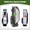 BAIRBRE Golf Bag Strap Replacement Golf Bag Shoulder Strap Adjustable Single Padded Shoulder Strap Waterproof Golf Bag Backpack Straps (Black-USA Flag Grey) view 2