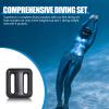 Tellegloww 4 Pcs 2.2 lb Dive Weights Belt for Scuba with 4 Pocket Zippered Scuba Weight Belt with Metal Quick Release Buckle Coated Dive Weights for Free Diving Spear Fishing Fit for Waist 32" to 52" view 4