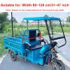 WYHBXD 3 Wheels e-Trikes Awning, Electric Tricycle Cover, SANBENGZI Electric Cargo Tricycle Tarpaulin for Delivery Electric Trike (Color : Light Blue) view 2