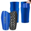 Soccer Shin Guards for Youth Shin Guard Sleeves Children's Calf Protectors for Kids Teenagers 3-5,5-10,10-15 Years Old Boys Girls Child (Blue, M 3'10"-4'7") view 1