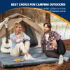 CYMULA CertiPUR-US Queen Memory Foam Camping Mattress Pad, Portable Foam Sleeping Pad for Camping, Roll up Sleeping Mat Guest Floor Bed for Sleepover, Car, Tent SUV Cot Mattress view 2