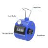 PATIKIL Clicker Counter, 3 Pack Handheld Tally Counter Mechanical 4-Digit Number Click Pitch Counter for Coaching Knitting, Golf, Lap, Fishing, Blue view 3