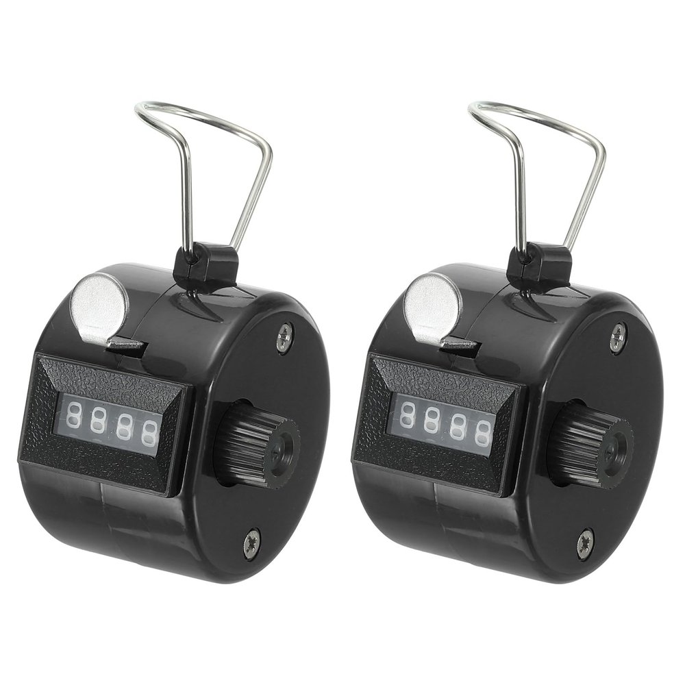 PATIKIL Clicker Counter, 2 Pack Handheld Tally Counter Mechanical 4-Digit Number Click Pitch Counter for Coaching Knitting, Golf, Lap, Fishing, Blue