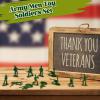 RoundFunny 100 Pcs Green Army Men Soldiers Set - 1-1.5 Inch Plastic Army Men Action Figures, 12 Assorted Poses, Durable ABS Material for Dioramas, Collection, War Scenes & Educational Play view 3