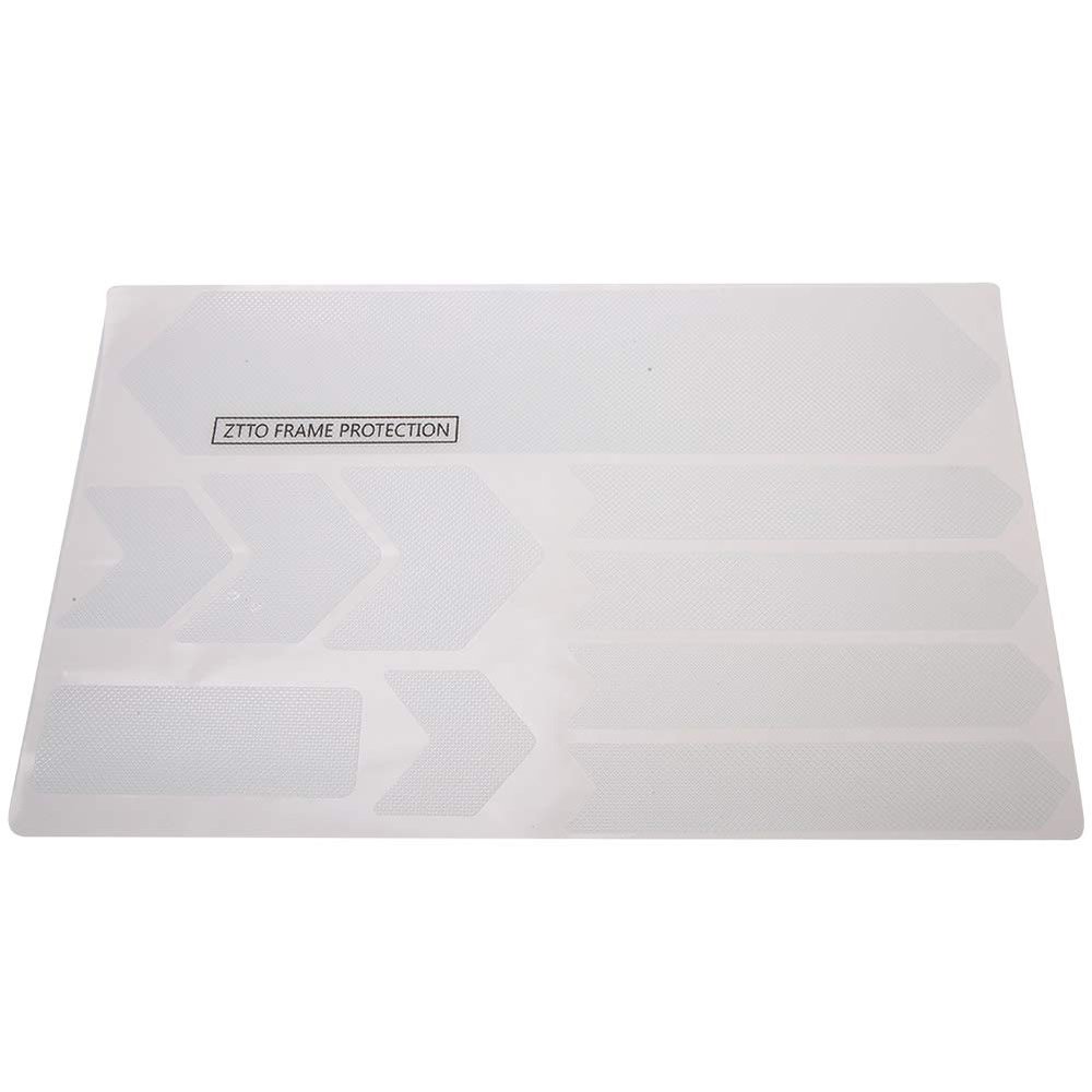 Bicycle Frame Protector Stickers - Bike Frame Protection Tape - Fork Protector High Impact Film - Scratch Resistant Road Bike Frame Covers (Blank Model)