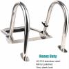 Swimming Pool Dock Ladder Marine Yacht Marine 4 Step Folding Telescoping Boat Ladder Stainless Steel Inboard Rail Dock Heavy Duty Swimming Ladder, 330 Lbs Capacity view 4