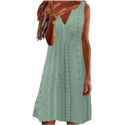 Women's Casual Dresses Sundresses for Women 2024 Casual Beach Sleeveless Resort Wear Vacation Sun Dresses Spring Summer Tank Dress Graduation Dresses