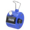 PATIKIL Clicker Counter, Handheld Tally Counter Mechanical 4-Digit Number Click Pitch Counter for Coaching Knitting, Golf, Lap, Fishing, Blue view 1