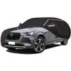 WOLWES Car Cover are Suitable for Mazda CX-60 All-Weather Windproof, Snowproof, Rainproof, UV-Protected and Breathable All-Season Universal with Side Door Zip Oxford Cloth Car Cover (Color : Black, view 1