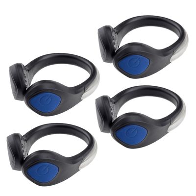 Parliky 4PCS LED Shoe Clip Lights Blue Light Safety Running Gear Flash Strobe for Joggers and Visibility Clips