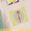 Hiwoss Beach Blanket Waterproof Sandproof Oversized 95x 80,Sand Free Beach Mat with Corner Pockets,Portable Mesh Bag for Beach Festival,Picnic,Travel and Outdoor Camping (Yellowtan) view 4