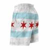 Zakqeik Chicago-City Flag Mens Swim Trunks Quick Dry Swim Shorts with Pockets Funny Beach Shorts XL view 4