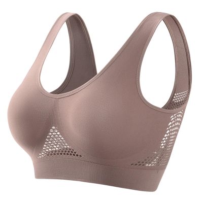 Womens Breathable No Underwire Bra Wireless Everyday Bras Seamless Sports Bra Wirefree Yoga Bra with Removable Pads
