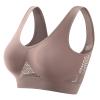 Womens Breathable No Underwire Bra Wireless Everyday Bras Seamless Sports Bra Wirefree Yoga Bra with Removable Pads view 1